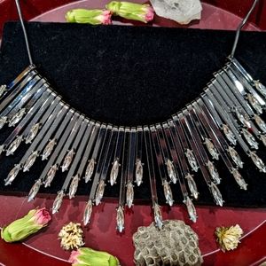 Crystal point necklace